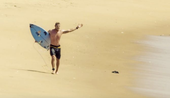 If Mick Fanning's done, that's fine with me.