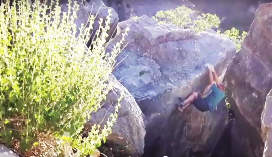 Watch This Massive Chunk of Rock Tear Loose on a Climber as He Works a