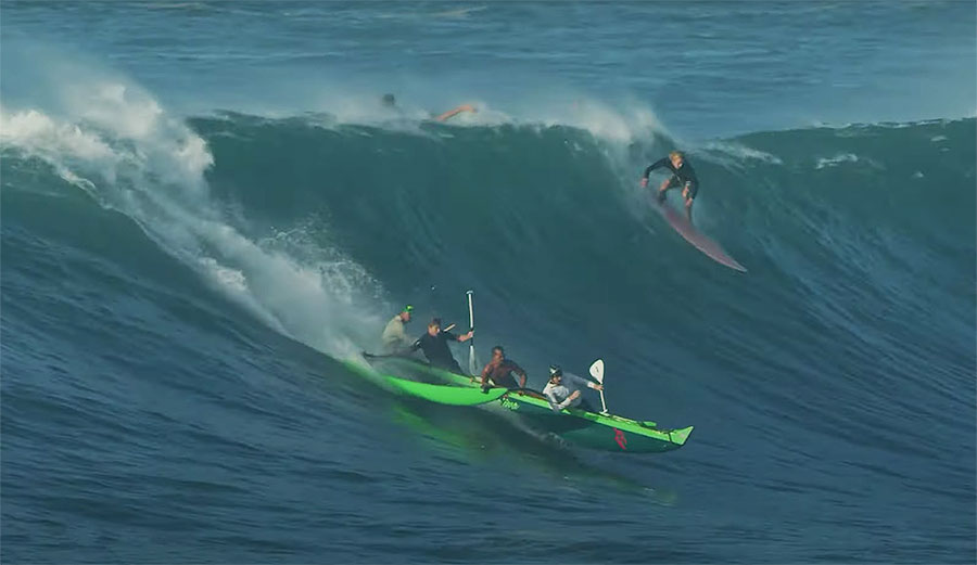 Mark Healey Went Canoe Surfing at Giant Waimea Bay The Inertia