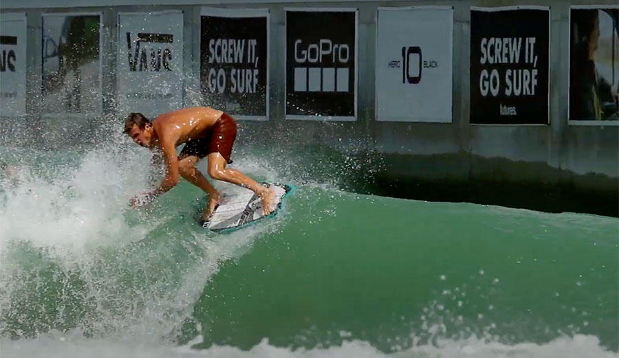Koa Smith Tried Surfing a Skimboard in a Wave Pool and Totally Succeeded