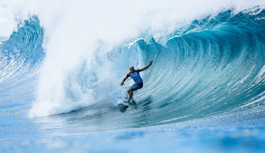 You Have to See Kelly Slater's Buzzer Beater Over Barron Mamiya at