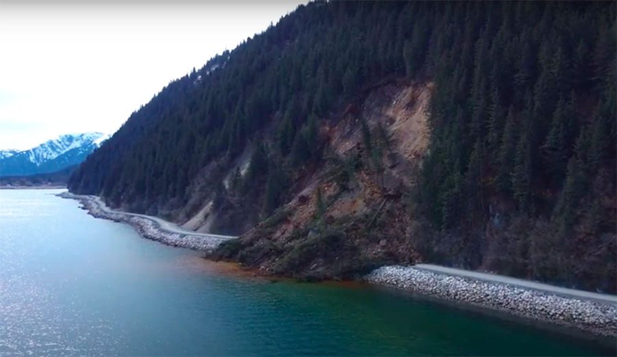 This Massive Landslide Was Caught on Film Near Seward, Alaska The Inertia