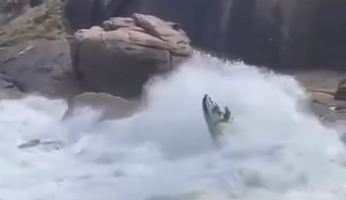 This Is a Heavy Jet Ski Rescue at Brazil’s Mutant Slab Shock