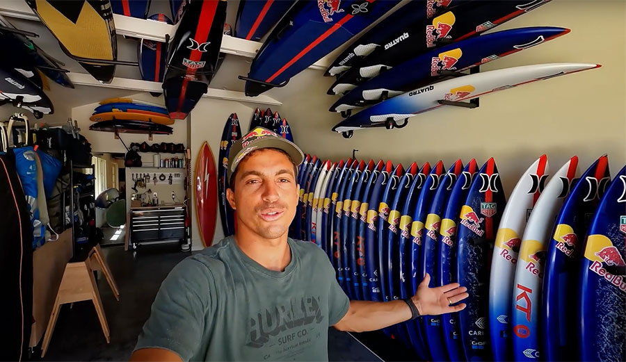 Take a Peek Inside Kai Lenny's Pristine Surf Garage