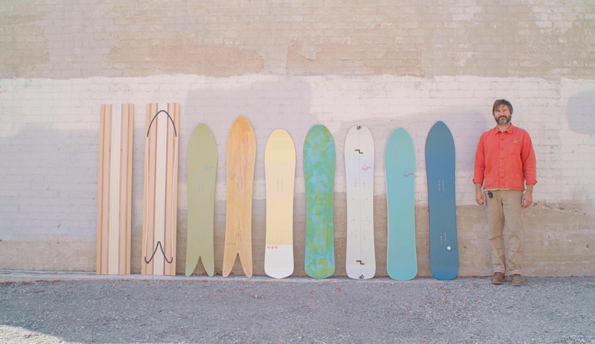 Darrick Rasmussen Makes HandCrafted Wooden Snowboards That Are