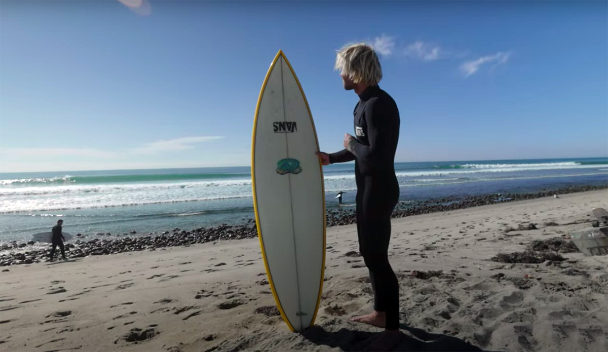 Tanner Gudauskas Buys (and Rides) a Classic Michael Peterson Surfboard