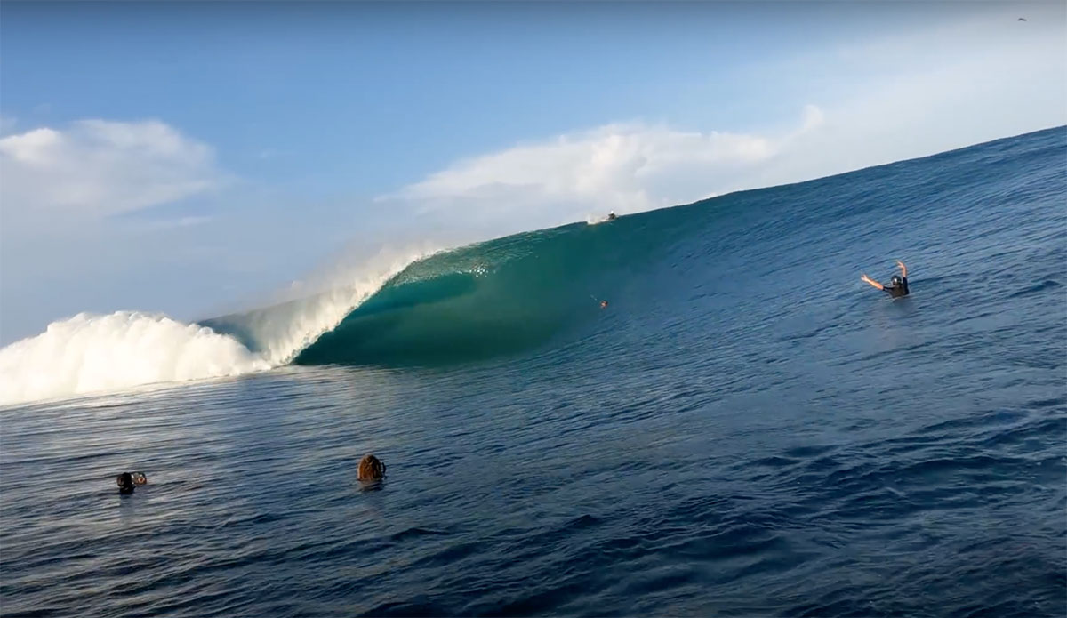 Giant Teahupo'o Filmed on a Red V Raptor Camera Is Absolutely Stunning