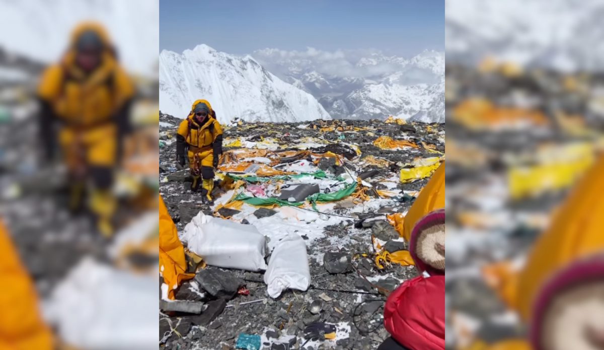 Viral Footage of Everest Base Camp Looks Like a Garbage Dump