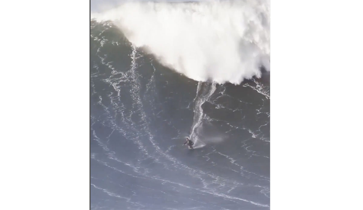 Watch Lucas Fink Ride an Absolute Nazaré Bomb on a Skimboard