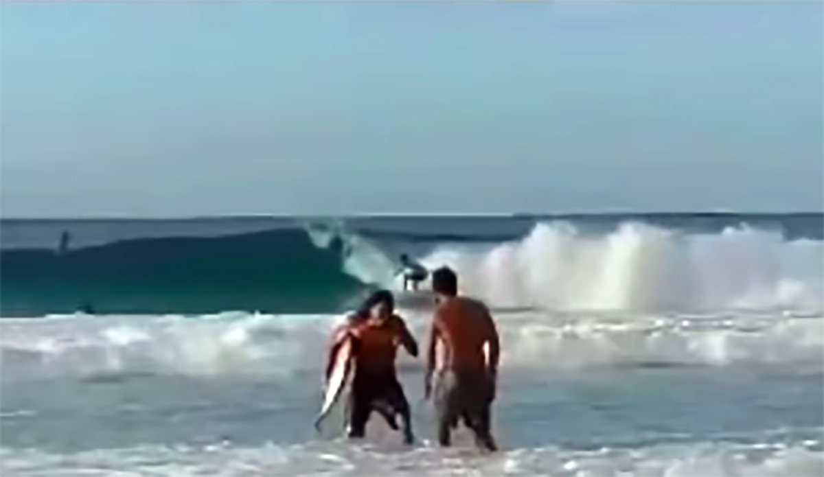 This Wicked SurfFight Footage Is Going Viral