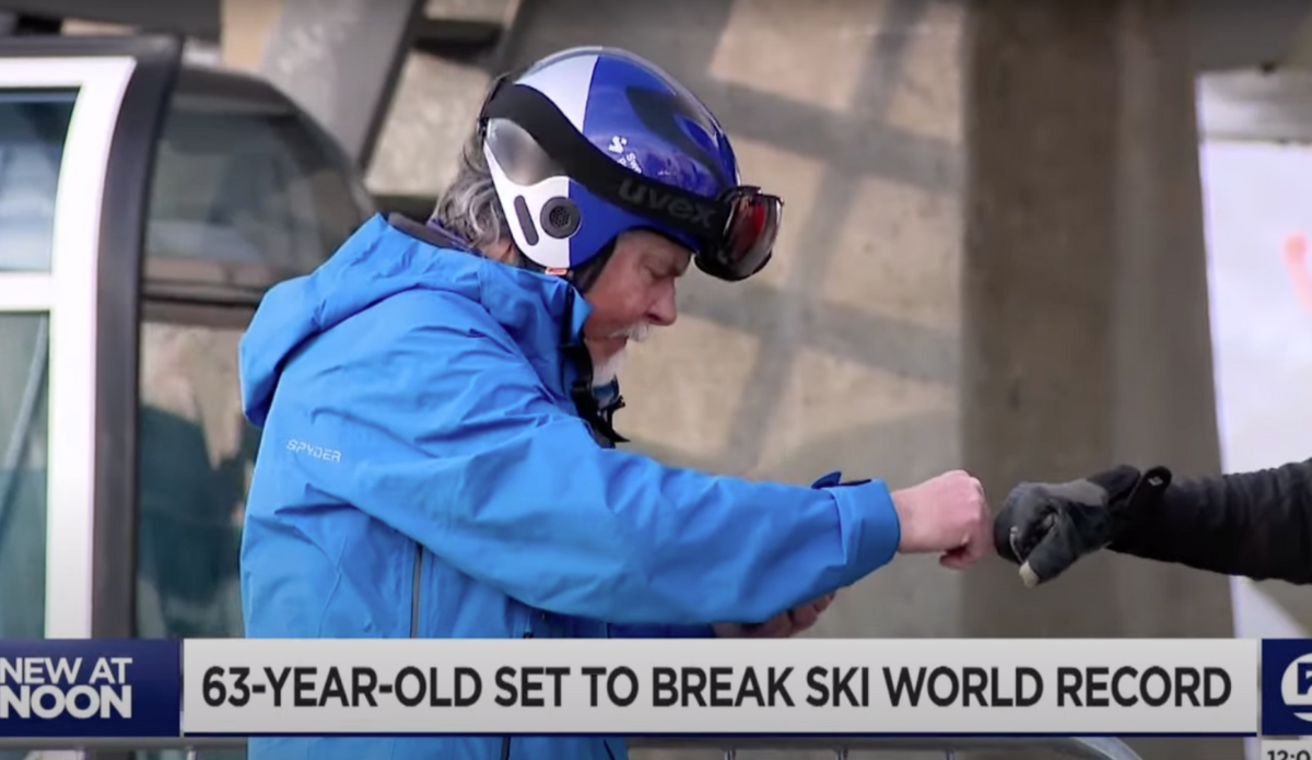 A 63YearOld Utah Man Will Set World Record for Skiing the Most