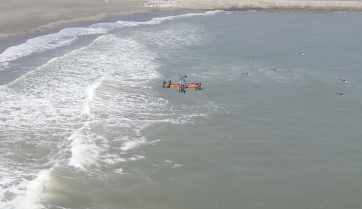Tsunami Alert Drones Deployed to Protect Surfers in Japan