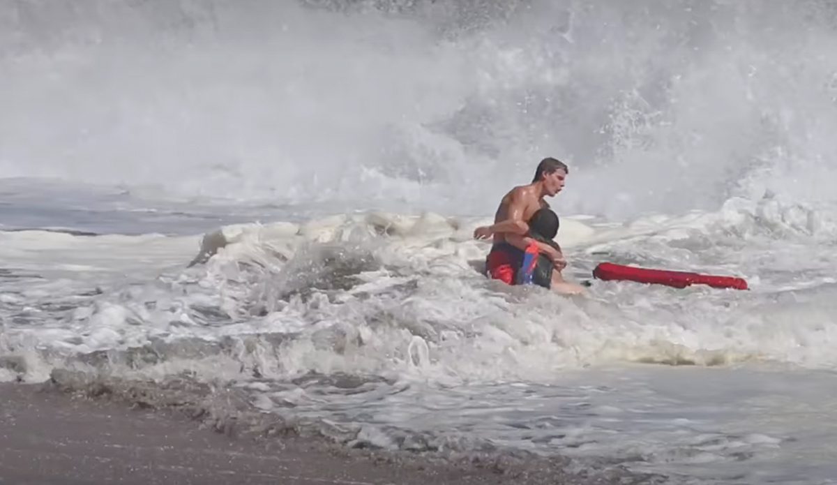 Santa Cruz Lifeguards Performed a Harrowing Rescue in Heavy Shorebreak