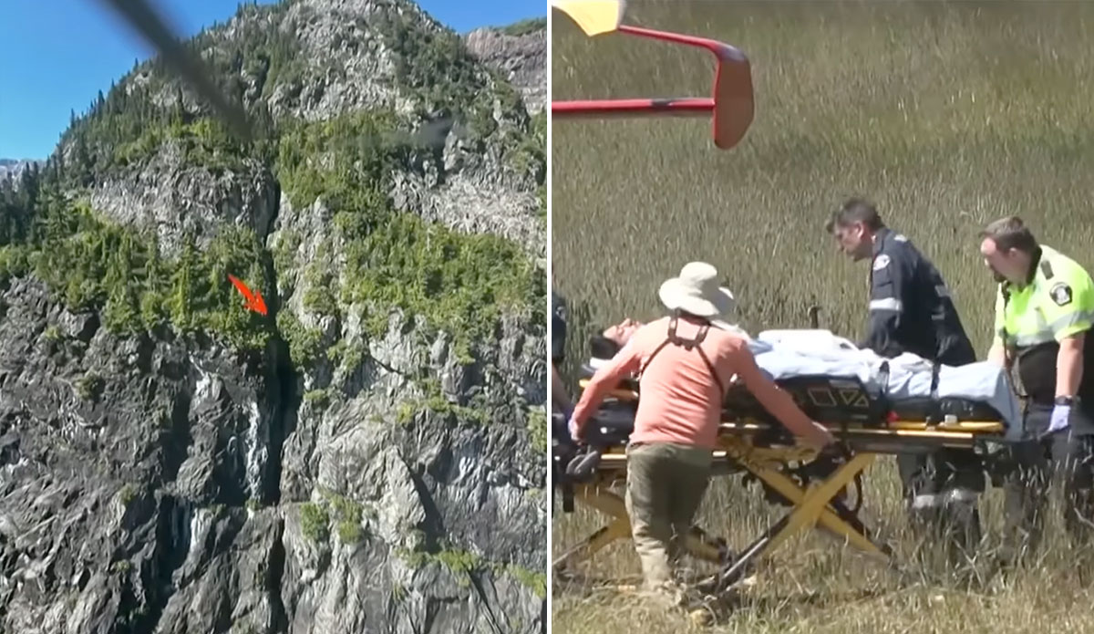 Missing Hiker Rescued from Cliff in British Columbia