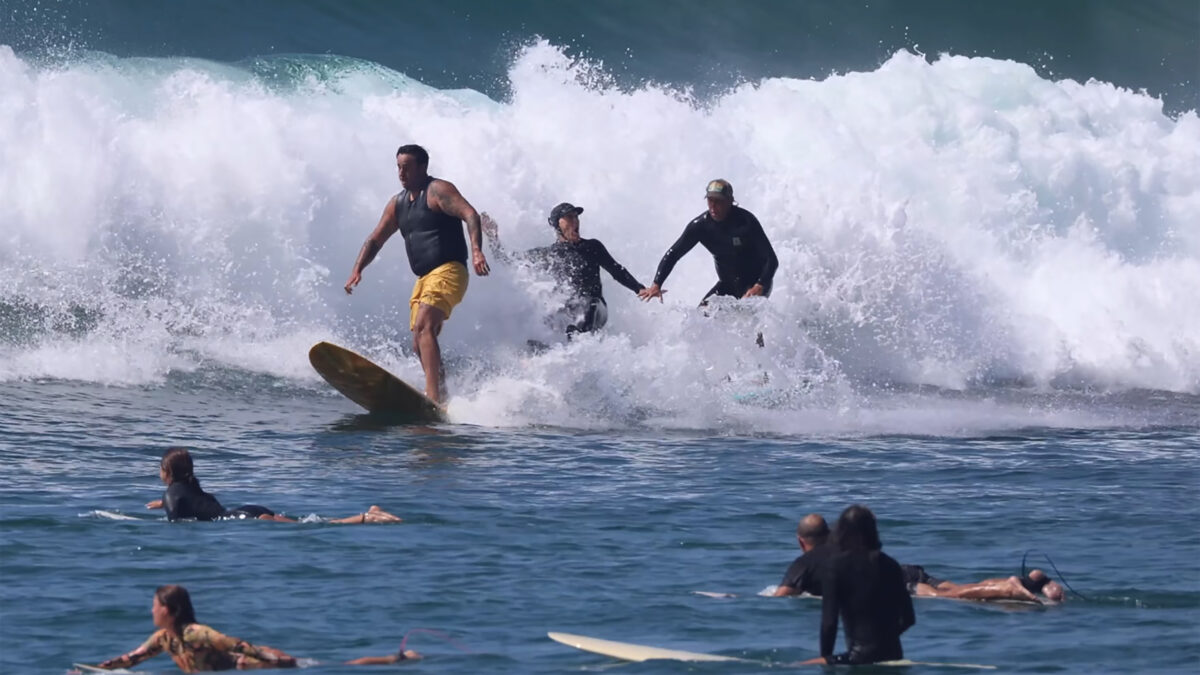 Surfers Clash in Malibu's Crowded Waves