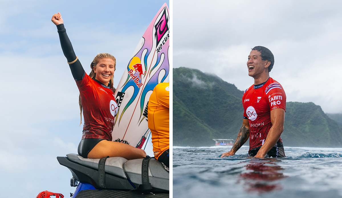 Seth Moniz and Erin Brooks Achieve Victories at Tahiti Pro