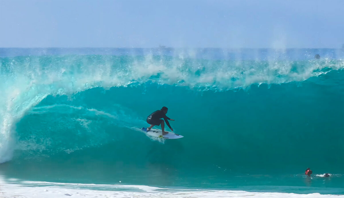 Tropical Storm Marie Brings Surf to Newport Beach