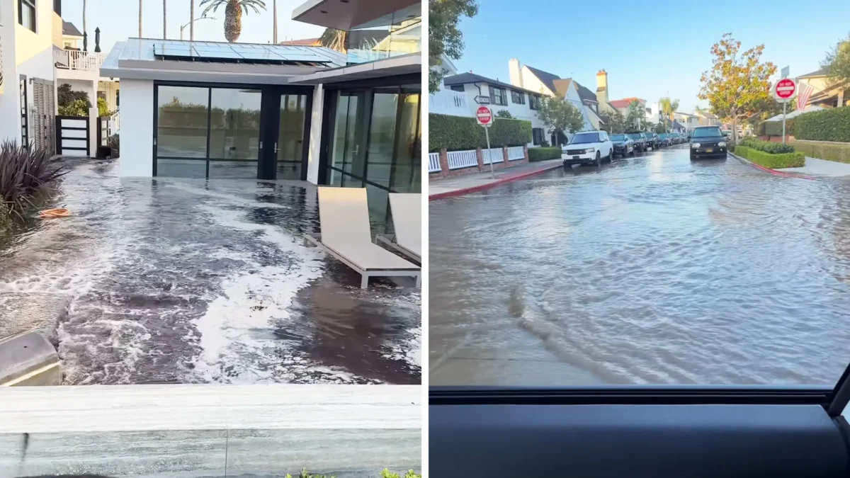 Newport Beach Experiences Flooding Due to High Tides and Erosion