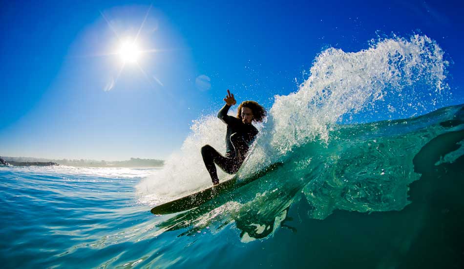 I\'m convinced that Rob can pretty much surf on anything under his feet.  Here he is from an alaia session in Carlsbad. Photo: <a href=\"http://anthonyghigliaprints.com/\" target=_blank>Anthony Ghiglia</a>