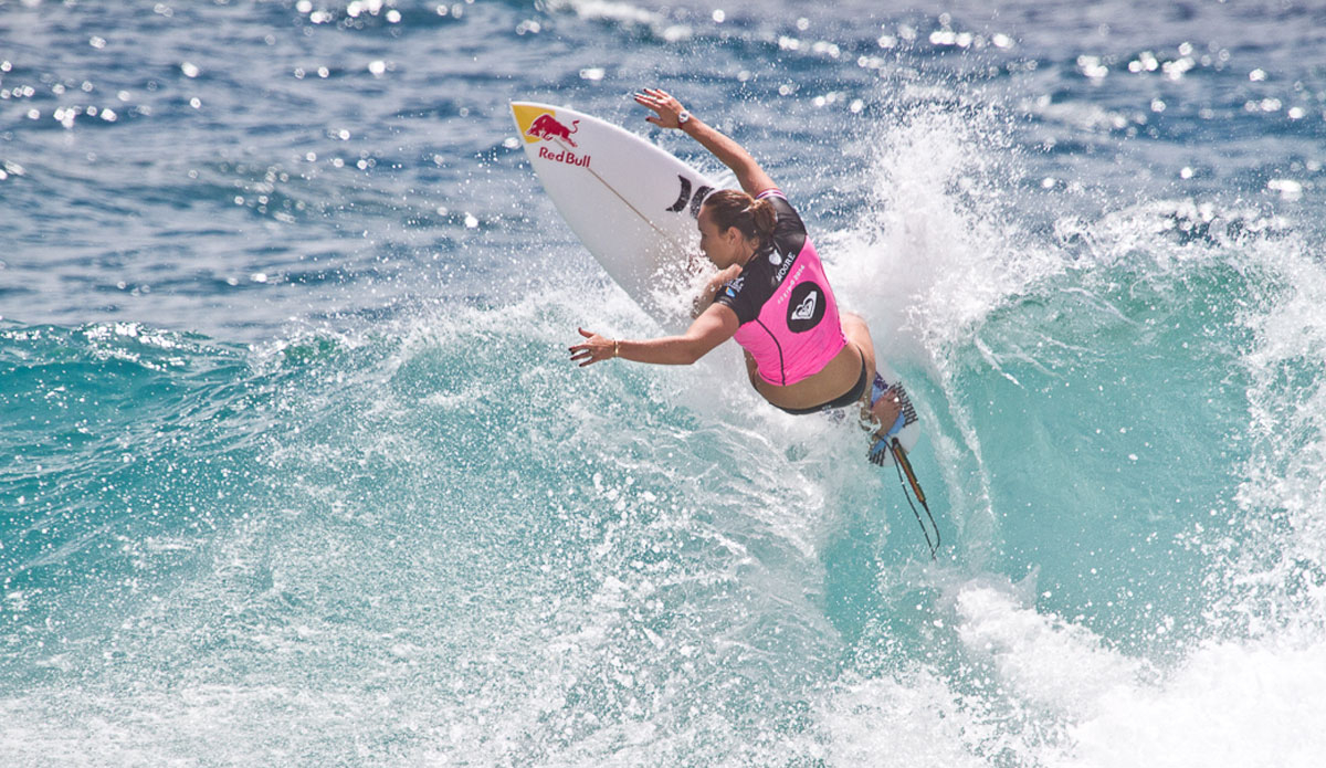 March: Carissa Moore at Snapper Rocks. Photo:<a href=\"https://www.narrowpathmedia.com.au/#0\"> Andrew Carruthers</a>