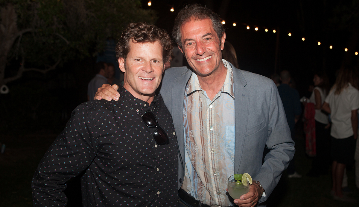 Surfrider CEO Dr. Chad Nelson with Shaun Tomson. Photo: Kyle Lishok 