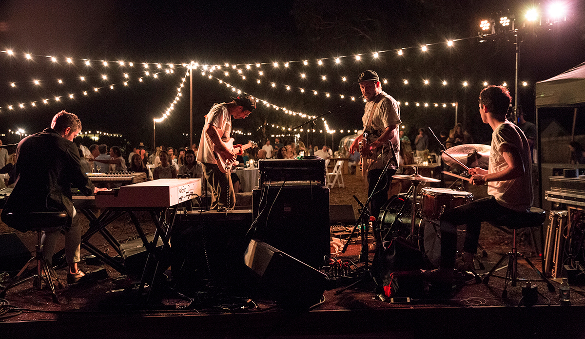 Portugal. The Man on stage. Photo: Eric Herbranson
