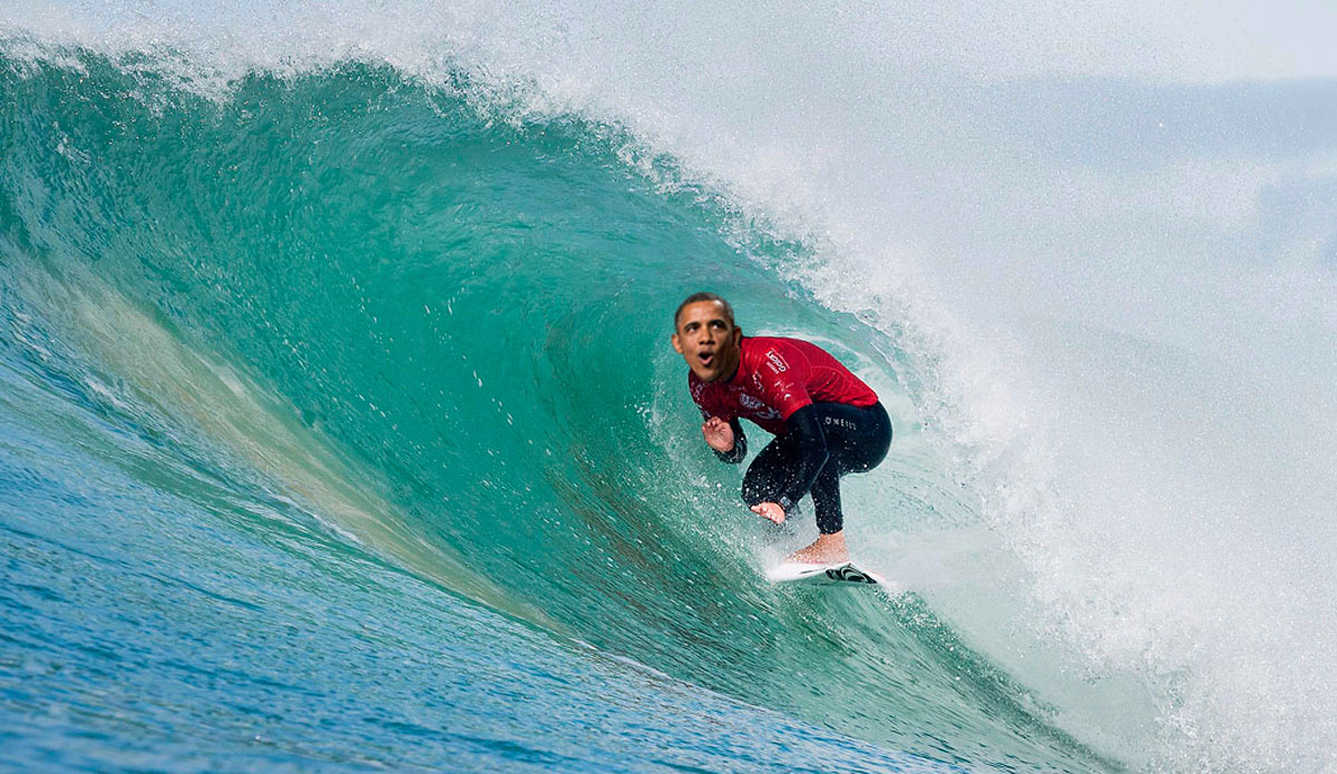 Obama posing for a drone (strike). 