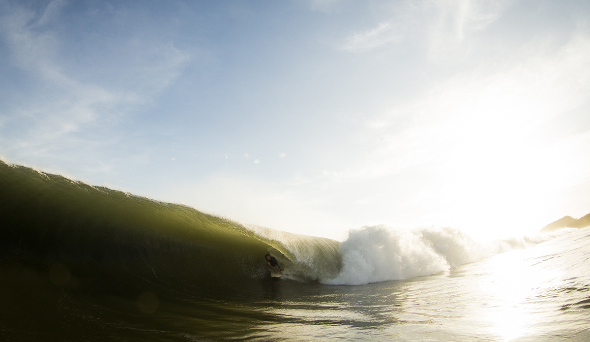  Barrels before sunset... this is how everyday should end. Nica.  Photo: @seth_de_roulet