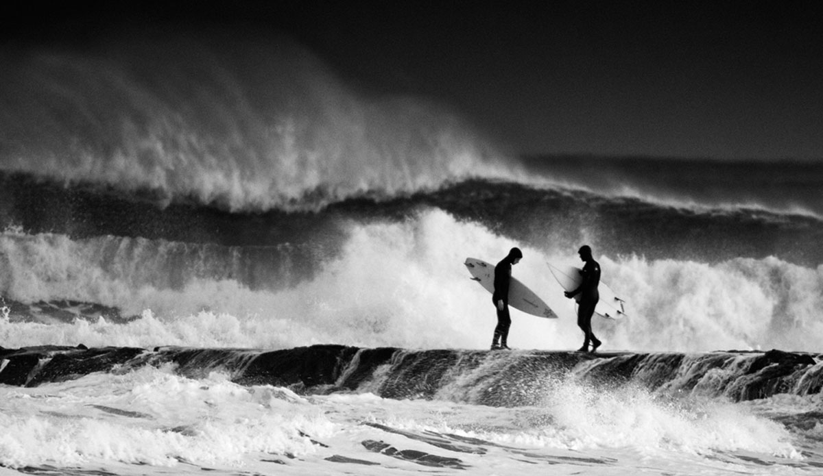 \"Tell me again how we are supposed to get out there?\" - Classic New Jersey winter swell. Photo: <a href=\"https://jerseyshoreimages.com/about.html\">Robert Siliato</a>