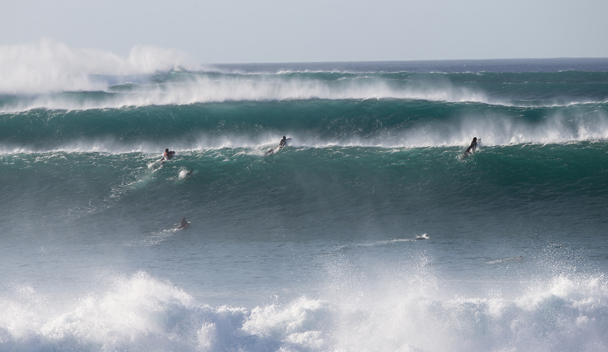 Pipeline lineup is the craziest wave to watch ever. Every day is a front row seat because it\'s so close that it\'s right in your face. Tourists love it. Photo: <a href=\"https://www.brianbielmann.com\">BrianBielmann.com</a>