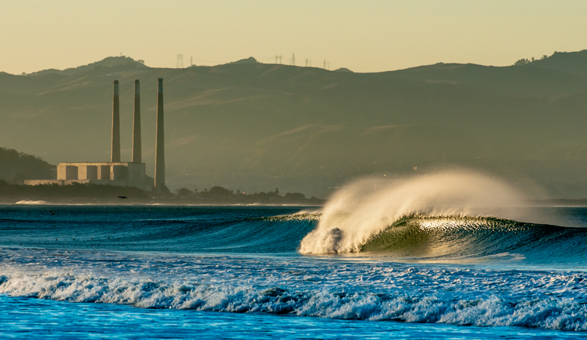 This is one of my favorite shots from this winter. The sun just peeked over the hill when this little A frame came in. Photo: <a href=\"https://abowlin.wix.com/andybowlinphoto\"> Andy Bowlin</a>