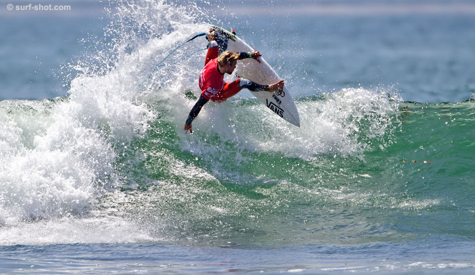 “This week has just been classic,” Gudauskas said. “It has been a blur. I am just coming off of an ankle injury and wasn’t expecting anything and I just started making heats and then I was in the final.” Photo: <a href=\"https://surf-shot.com\" target=\"_blank\">Surf-Shot.com</a>/Schmid