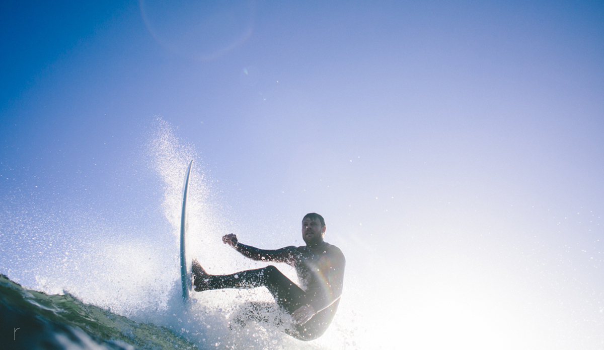 Dane Reynolds at Sandspit. Photo: <a href=\"www.russellholliday.com\">Russell Holliday</a>