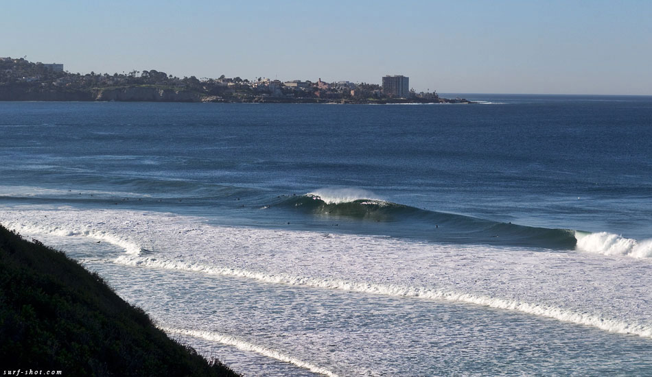 With brilliant winter light and cooperative winds, Blacks and other Southern Californian gems produced perfect surf for nearly two weeks. Well-groomed sandbars from the recent torrential downpours didn\'t hurt either. Photo: Chuck Schmid/<a href=\"https://surf-shot.com/\" target=\"_blank\">Surf-Shot.com</a>