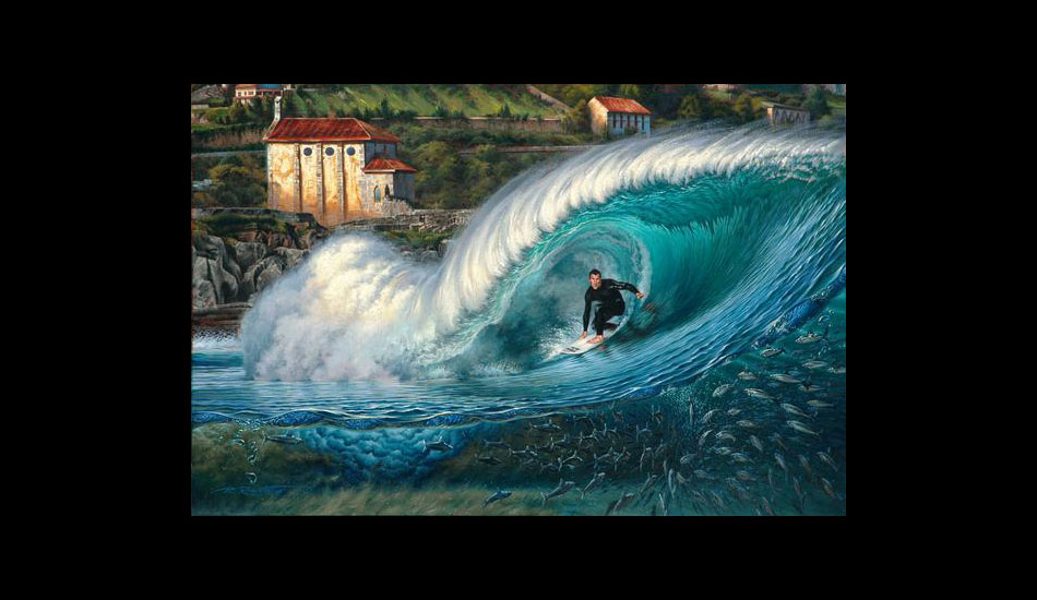 Art for the Billabong Pro Mundaka.