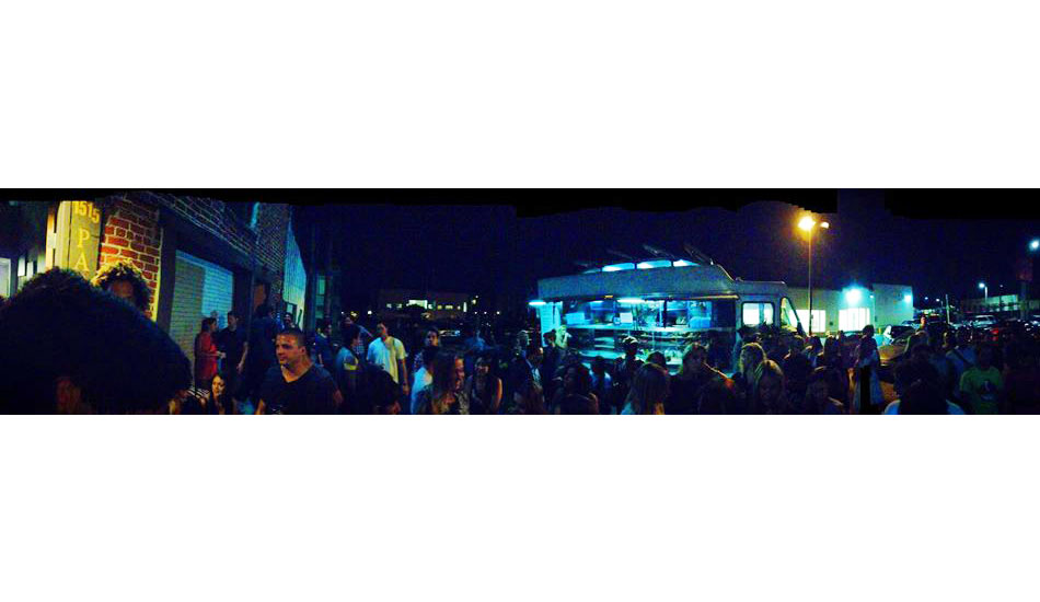 The scene outside of B_Space.