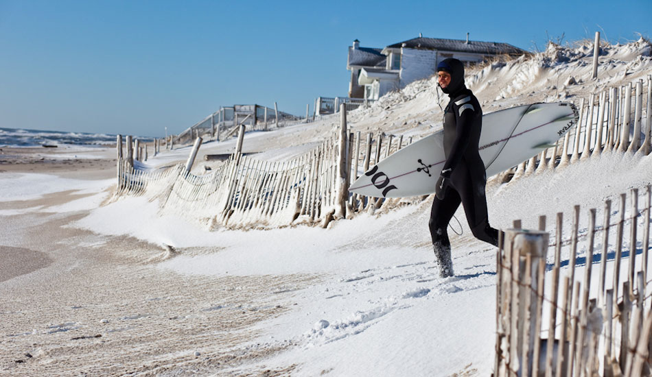PJ Raia braves conditions that few surfers will. In New Jersey it becomes par for the course. February 2010.