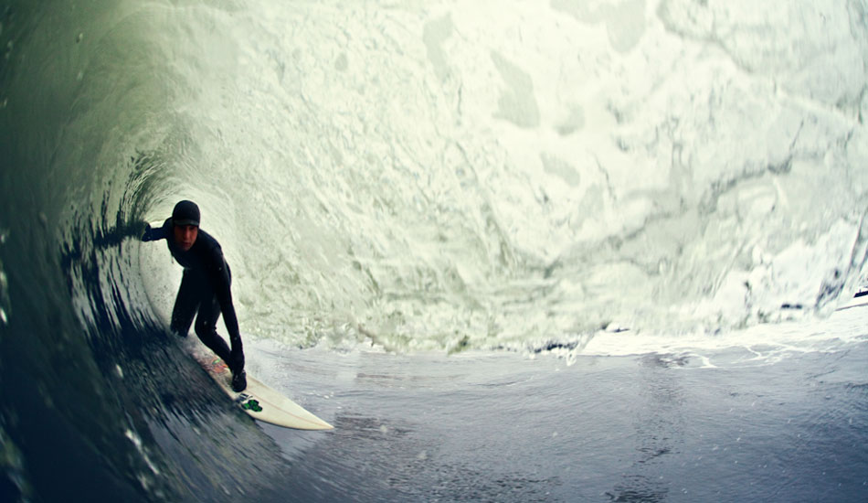 On the day I shot this photo, a blizzard enveloped New Jersey. Tom Petriken didn’t care. If you live here, you love it.