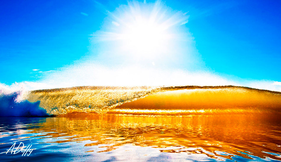 Liquid Gold. Directly after a storm, run off from tea-trees tinted the water, creating spectacular color and light. Photo: <a href=\"https://adamduffyphotography.com/\">Adam Duffy.</a>