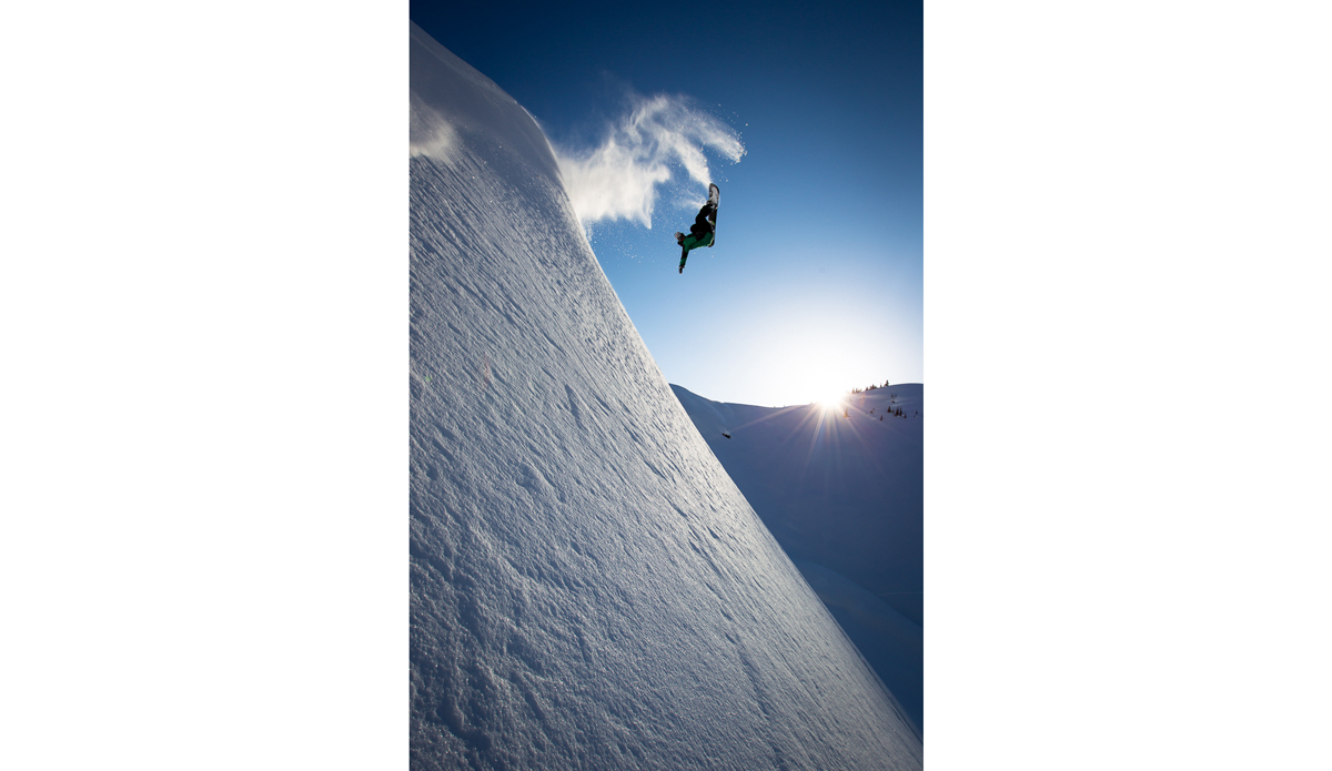 Jake Blauvelt grew up in VT riding icy pipes and still has those tricks on lock.  Only thing is now he does them in the backcountry on natural hits.  Mctwist at last light in Pemberton BC. Photo: <a href=\"https://www.adammoran.com/\">Adam Moran</a>
