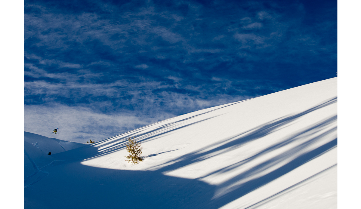 Nicolas Mueller has the ability to make everything from an insane line in Haines AK look good, to a simple Ollie in the Tahoe backcountry.  This was taken in January 2011, the last time Tahoe had good enough snow to film in the backcountry. Scary. Photo: <a href=\"https://www.adammoran.com/\">Adam Moran</a>