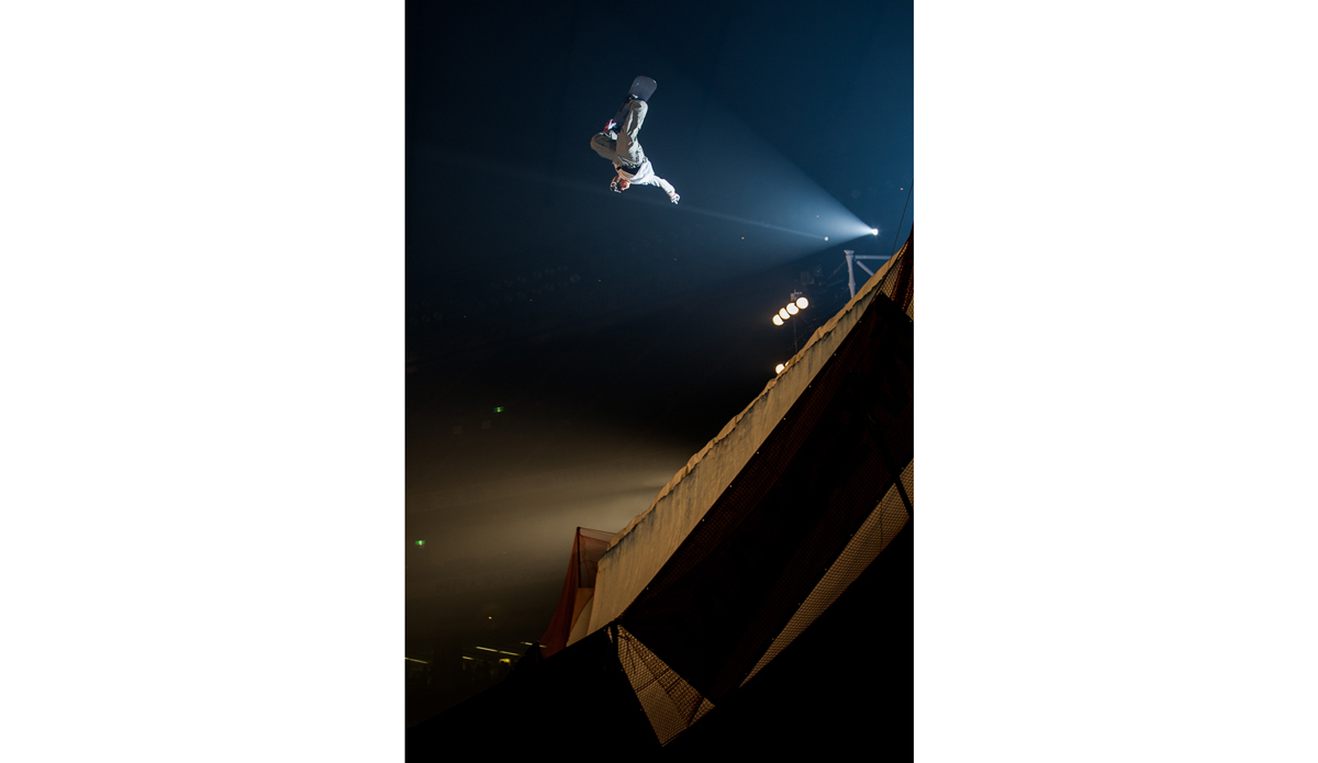 The Nissan X Trail in Tokyo was one of the coolest contests in snowboarding and it’s a shame it no longer exists.  Every year the best guys in the world would come and ride in the Tokyo dome and 40,000 screaming fans would go insane.  Terje was a god at this event since he had won it so many times.  I think they might have even introduced him as the God of snowboarding that year before his runs, and he hated that. Photo: <a href=\"https://www.adammoran.com/\">Adam Moran</a>