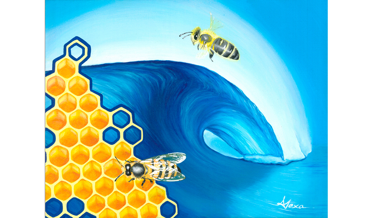 Bees In The Seas Photo: <a href=\"https://alexasmakinwaves.com/\">Alexa Caskey</a>