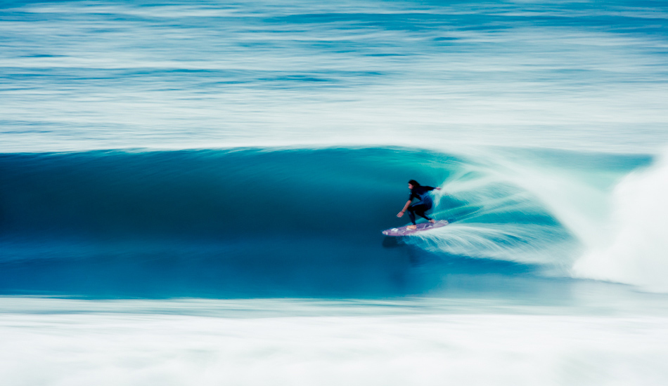 Dave Rastovich escaping the crowds somewhere near Byron Bay. He was charging that night and I was lucky enough to get this speed blur long after the sun had set. Photo: <a href=\"https://www.alexfrings.com/\" target=_blank>Alex Frings</a>