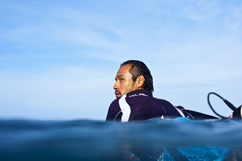 Mar Ono waiting his turn at Pipe. I\\\'ve seen Mar do some pretty crazy things in my time, but I dig this shot. He looks super chilled in amongst all the mayhem that is Pipe. Photo: <a href=\"https://www.natesmithphoto.com/\" target=_blank>Nate Smith</a>