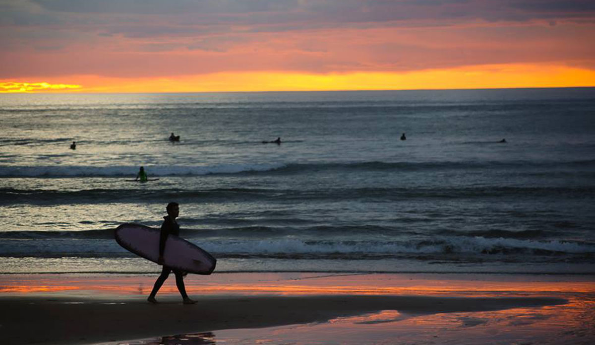 Biarritz sunset. Photo:  <a href=\"http://www.alohasurfjournal.com/\">Aloha Surf Journal</a>