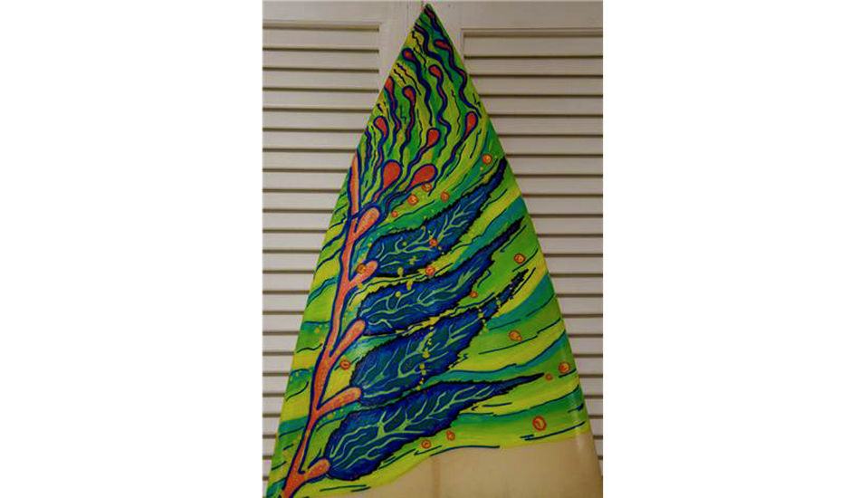 The finished product, making the paddle out that much more interesting.