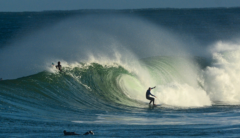 October in Portrush. Blue skies, no boots or gloves. Photo: <a href=\"www.andyhillphotography.com\">Andy Hill</a>