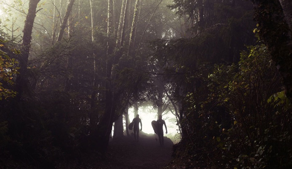 Locals coming in from a stormy fall surf. Tofino, British Columbia. Photo: <a href=\"https://www.alexguiryphoto.com/\" target=_blank>Alex Guiry</a>