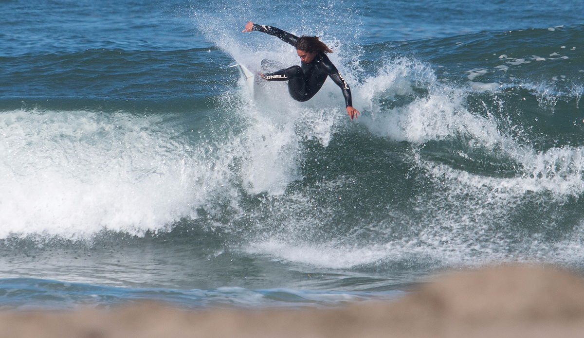 Tyrone Brendal enjoying the fruits of good waves. 